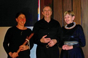 Bill and Barbara are joined by Geri Littlejohn (l.)